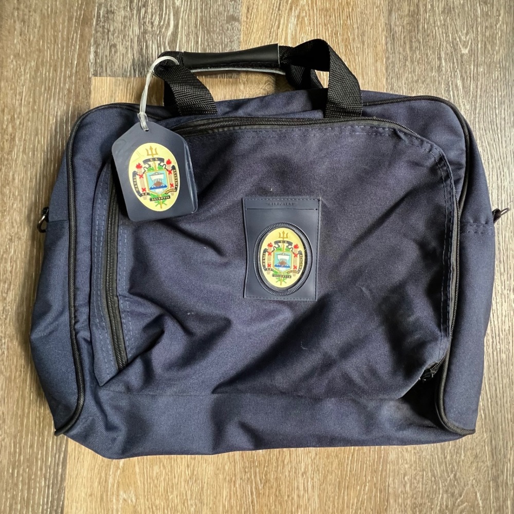 Traveler US Naval Academy Briefcase Unisex OS Navy Blue USNA Laptop Bag 3854